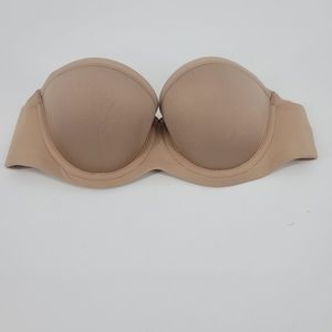 ThirdLove Nude 24/7 Classic Strapless Bra Sz 34AA